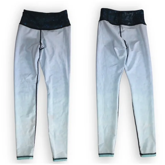 Okiino Blue Mermaid Scale Leggings